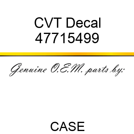 CVT Decal 47715499
