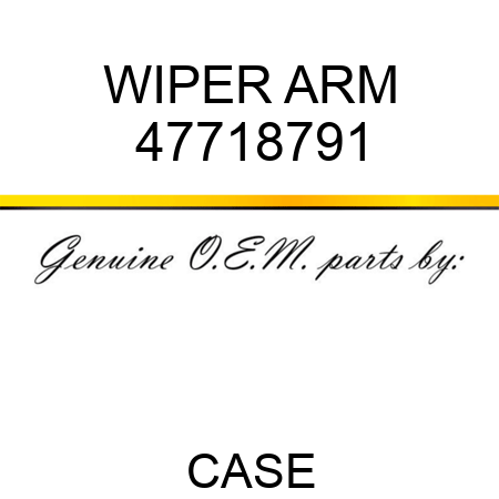 WIPER ARM 47718791