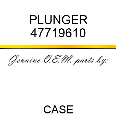 PLUNGER 47719610