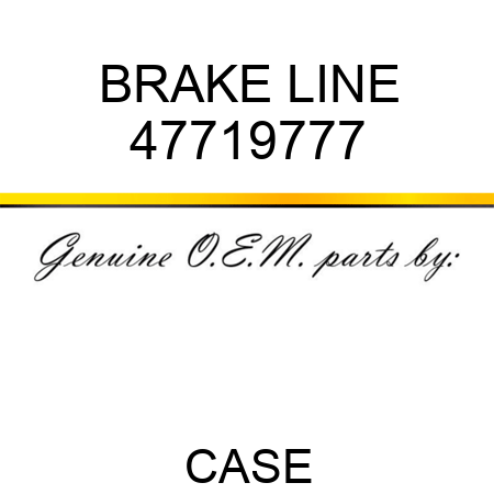 BRAKE LINE 47719777