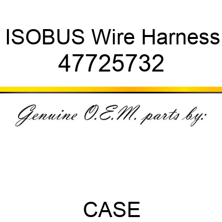 ISOBUS Wire Harness 47725732