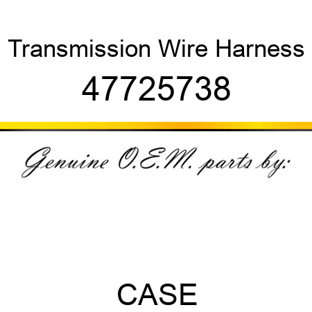 Transmission Wire Harness 47725738