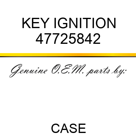 KEY, IGNITION 47725842