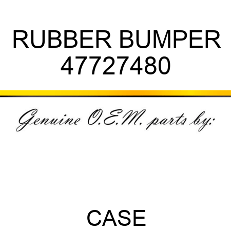RUBBER BUMPER 47727480