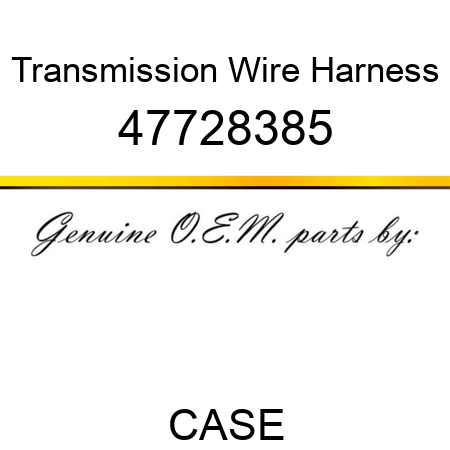 Transmission Wire Harness 47728385