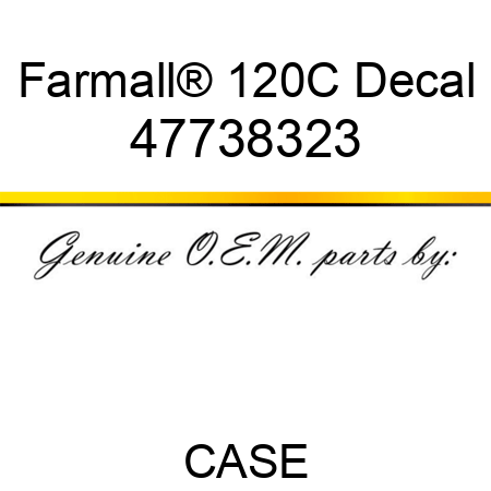 Farmall® 120C Decal 47738323