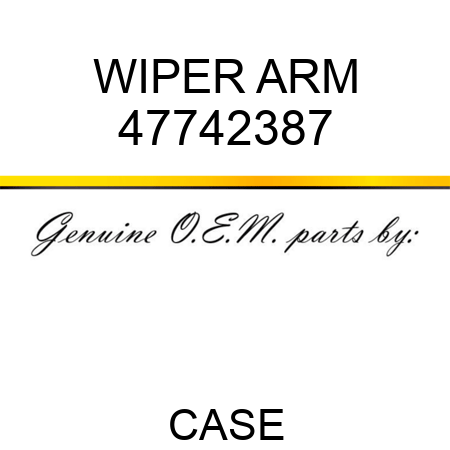 WIPER ARM 47742387