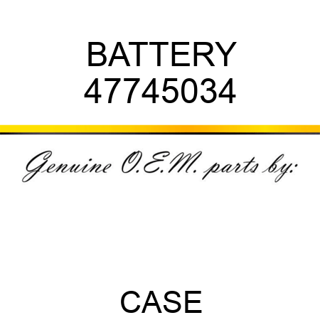 BATTERY 47745034
