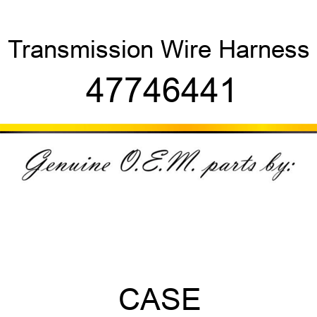 Transmission Wire Harness 47746441