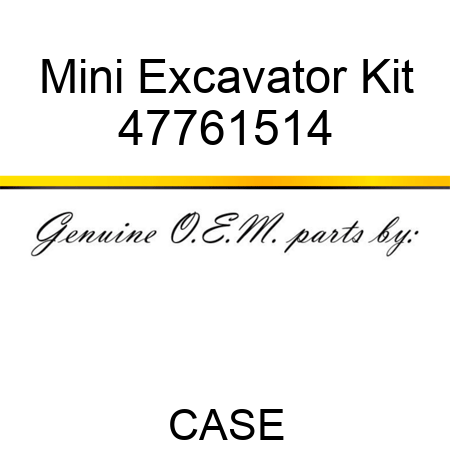 Mini Excavator Kit 47761514