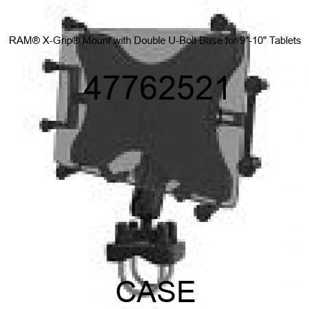 RAM® X-Grip® Mount with Double U-Bolt Base for 9"-10" Tablets 47762521