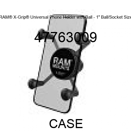 RAM® X-Grip® Universal Phone Holder with Ball - 1" Ball/Socket Size 47763009