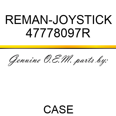 REMAN-JOYSTICK 47778097R