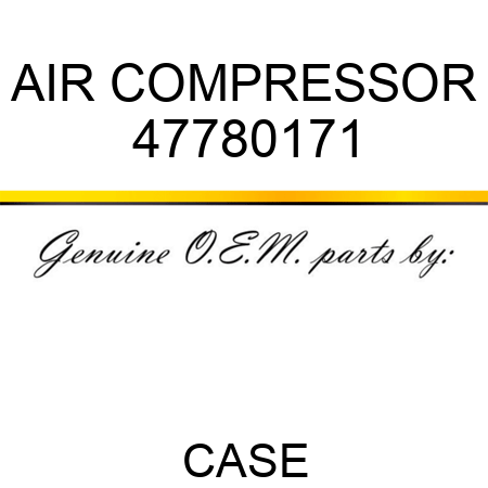 AIR COMPRESSOR 47780171