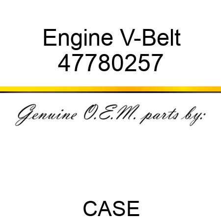 Engine V-Belt 47780257