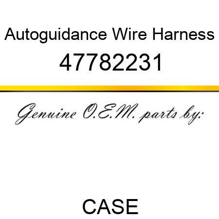 Autoguidance Wire Harness 47782231