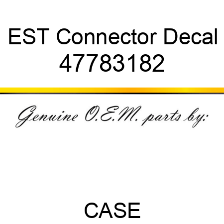 EST Connector Decal 47783182