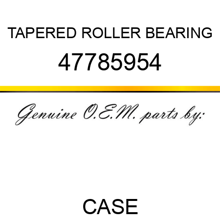 TAPERED ROLLER BEARING 47785954