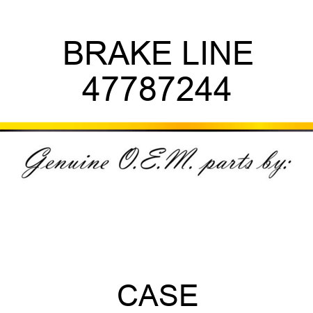 BRAKE LINE 47787244