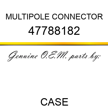 MULTIPOLE CONNECTOR 47788182