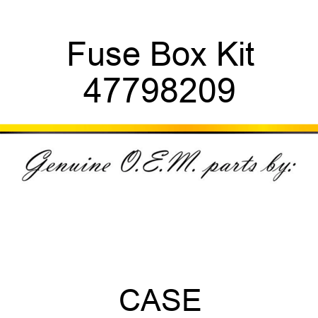 Fuse Box Kit 47798209