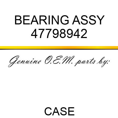 BEARING ASSY 47798942