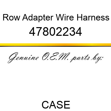 Row Adapter Wire Harness 47802234