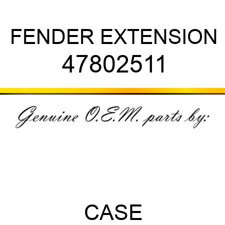 FENDER EXTENSION 47802511