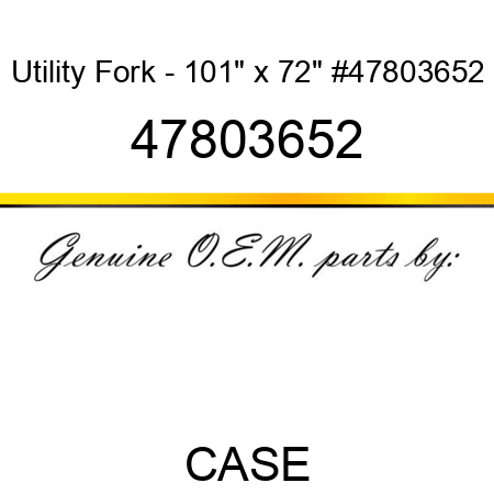 Utility Fork - 101" x 72" #47803652 47803652