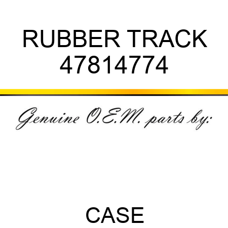 RUBBER TRACK 47814774