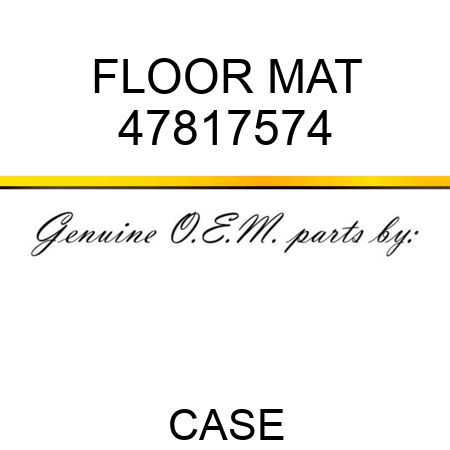 FLOOR MAT 47817574