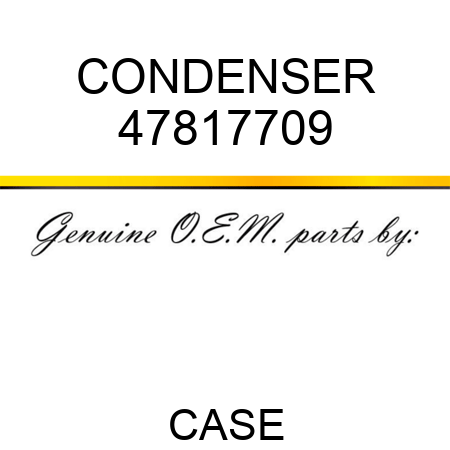 CONDENSER 47817709