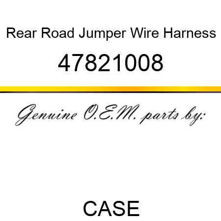 Rear Road Jumper Wire Harness 47821008