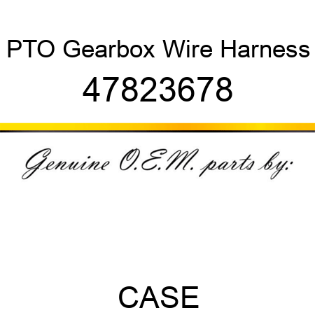 PTO Gearbox Wire Harness 47823678