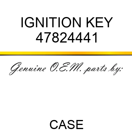 IGNITION KEY 47824441
