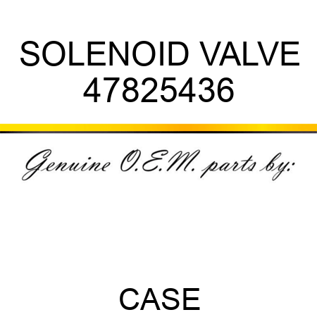 SOLENOID VALVE 47825436