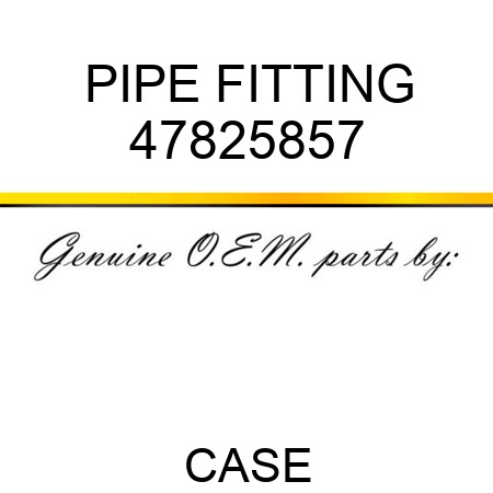 PIPE FITTING 47825857