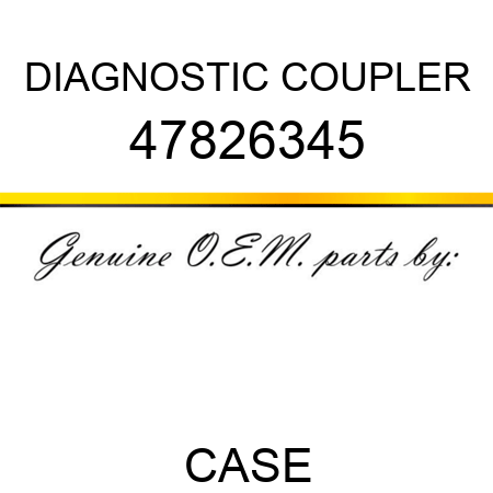 DIAGNOSTIC COUPLER 47826345