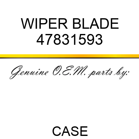 WIPER BLADE 47831593