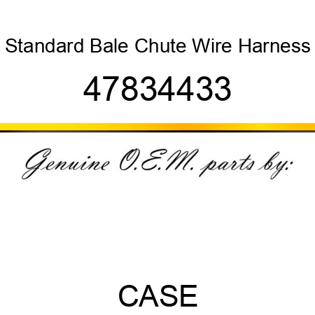 Standard Bale Chute Wire Harness 47834433