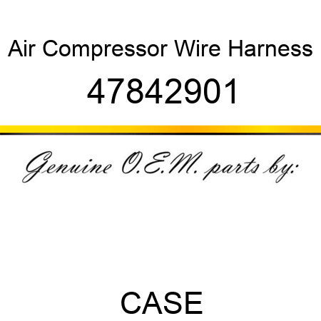 Air Compressor Wire Harness 47842901