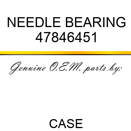 NEEDLE BEARING 47846451