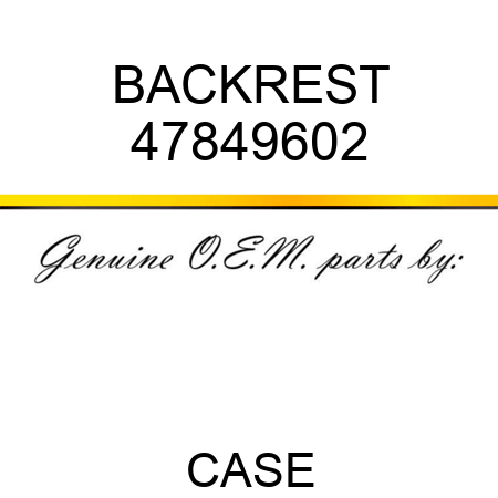 BACKREST 47849602