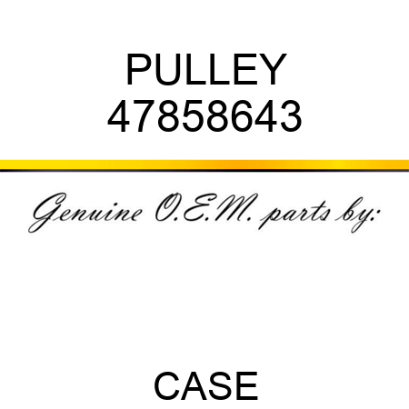 PULLEY 47858643