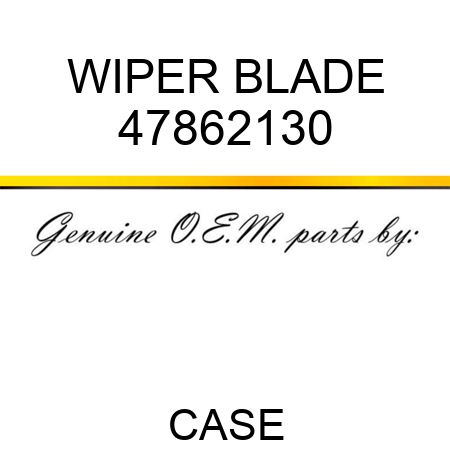WIPER BLADE 47862130
