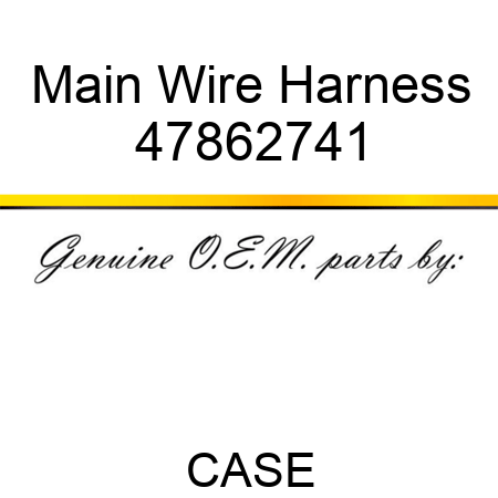 Main Wire Harness 47862741