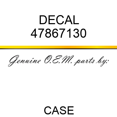 DECAL 47867130