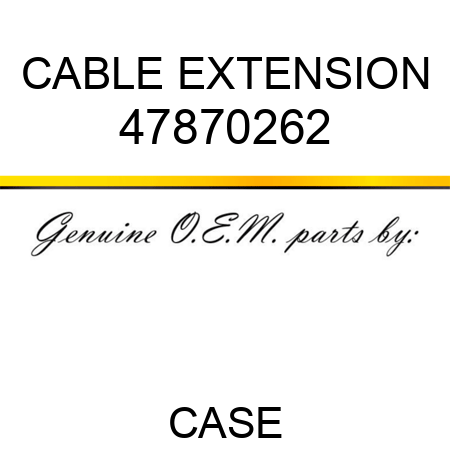CABLE EXTENSION 47870262