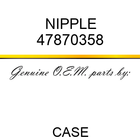 NIPPLE 47870358