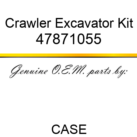 Crawler Excavator Kit 47871055